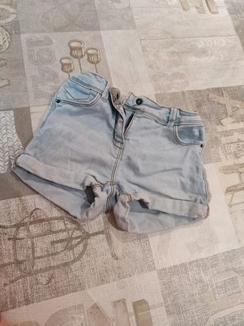 Short en jean taille réglable