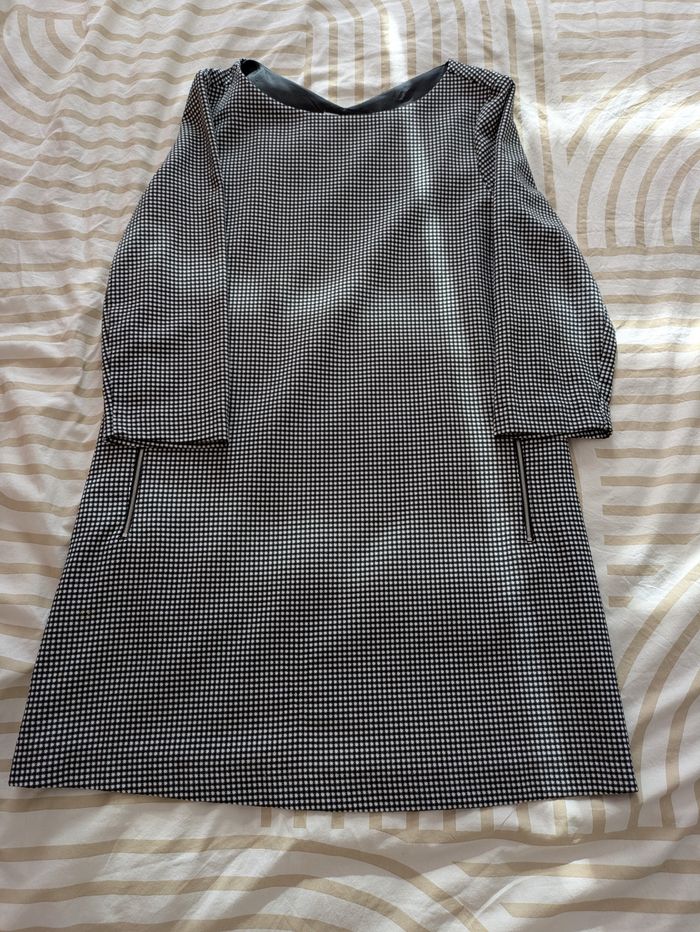 Robe Tunique MANGO SUIT - Motif Pied-de-Poule Mini