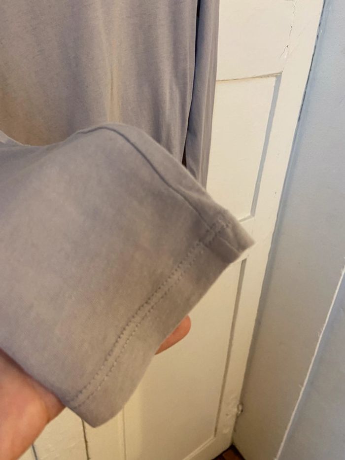 Tee-shirt manches longues gris Cyrillus 14 ans - photo numéro 6