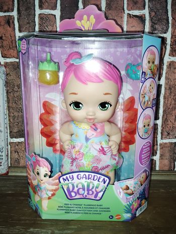 Poupée My garden Baby bébé flamant rose