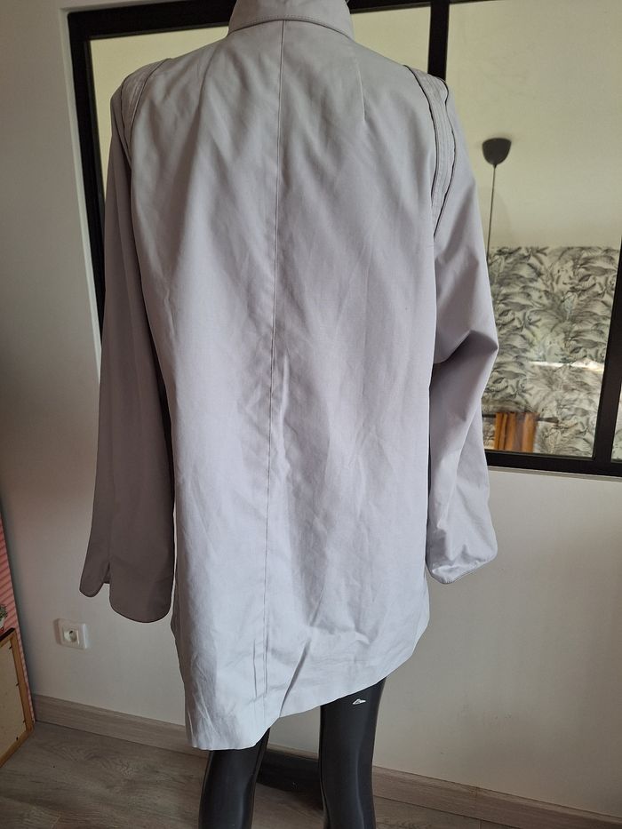Trench vintage gris clair 40 - photo numéro 2