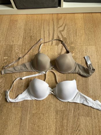 Lot de 2 soutiens gorge avec bretelles amovibles Gémo 90b