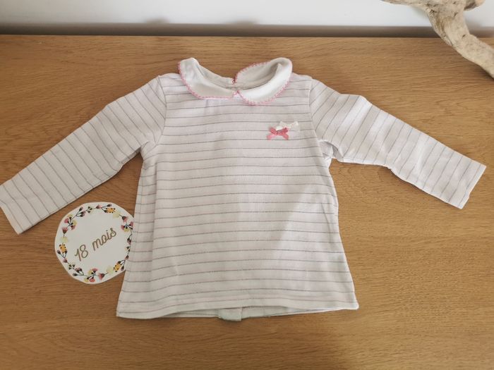 Robe salopette bébé fille en velour rose pale sergent major 18 mois Tbe - photo numéro 9