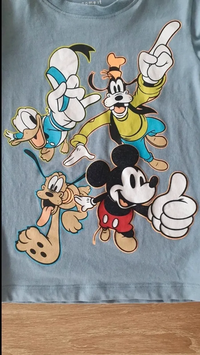 Tee-shirt manche longue 1-1 an et demi 86cm (taille grand) - photo numéro 2