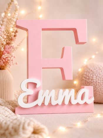 Lettre déco enfant XL - Emma - Décoration chambre bébé 
 