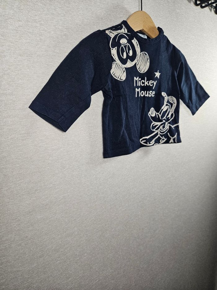 T-shirt manche longue Mickey  3 mois - photo numéro 6