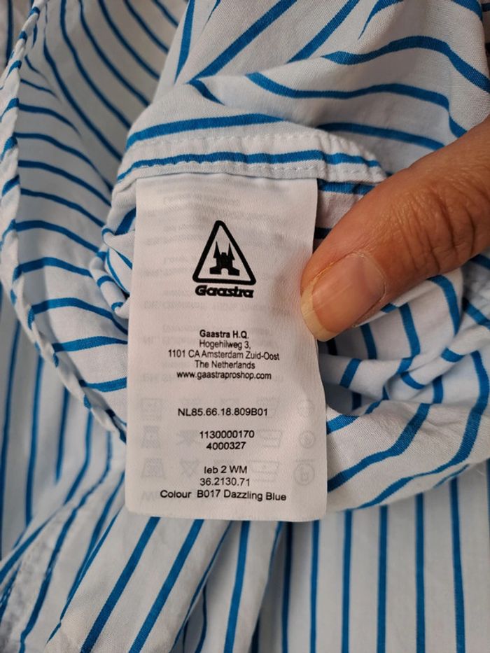 Chemise rayée bleue et blanche - photo numéro 5