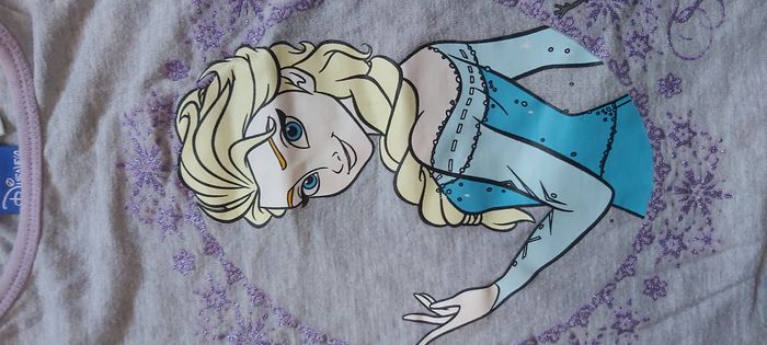 Tshirt manche courte Elsa 104/110 - photo numéro 3