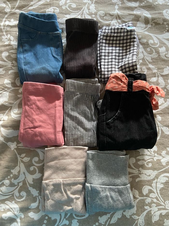 Lot leegings/pantalon/jeans 6 mois