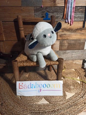 Peluche mouton Milo pabobo bruits blancs tbe