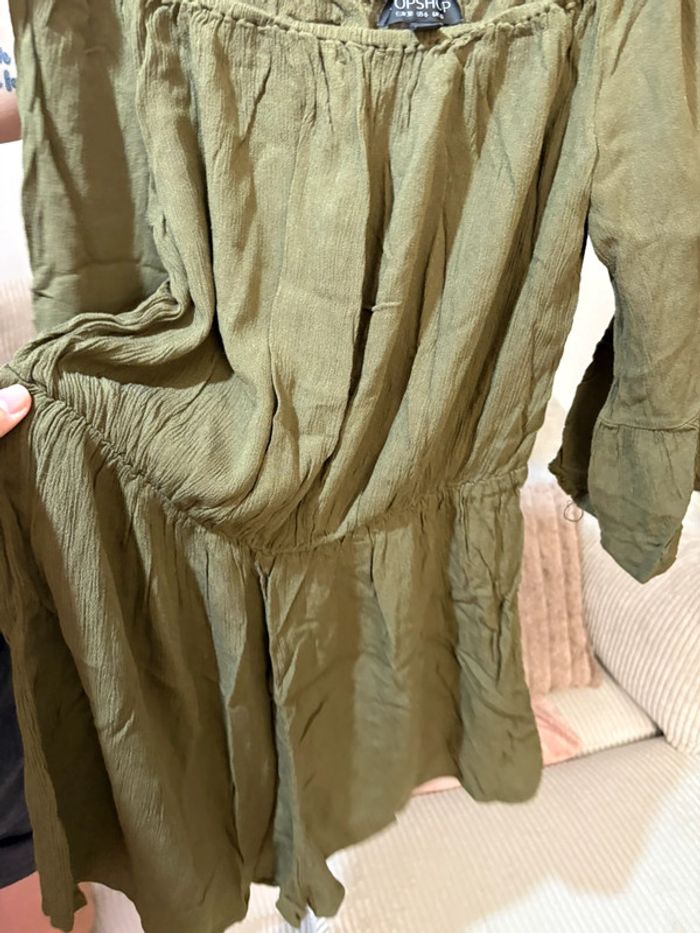 Très belle combi short vert kaki - photo numéro 4