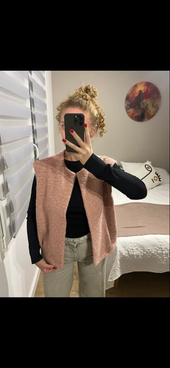 Gilet sans manches rose 