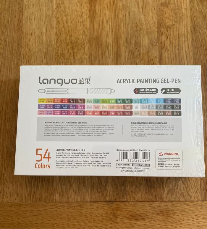 Languo Acrylic painting gel-pen kit de 54 - photo numéro 4