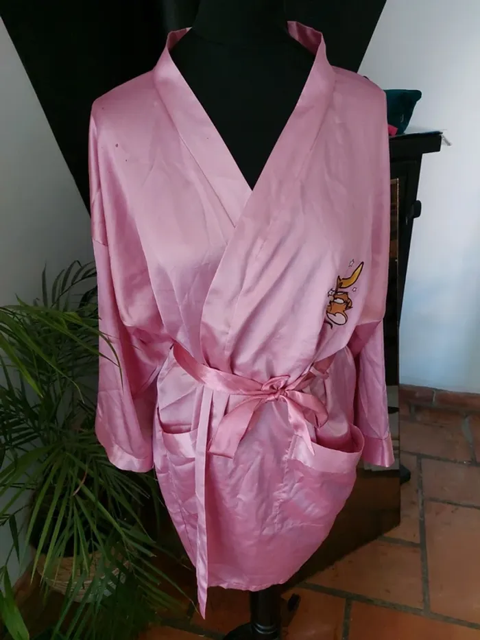 Peignoir en satin