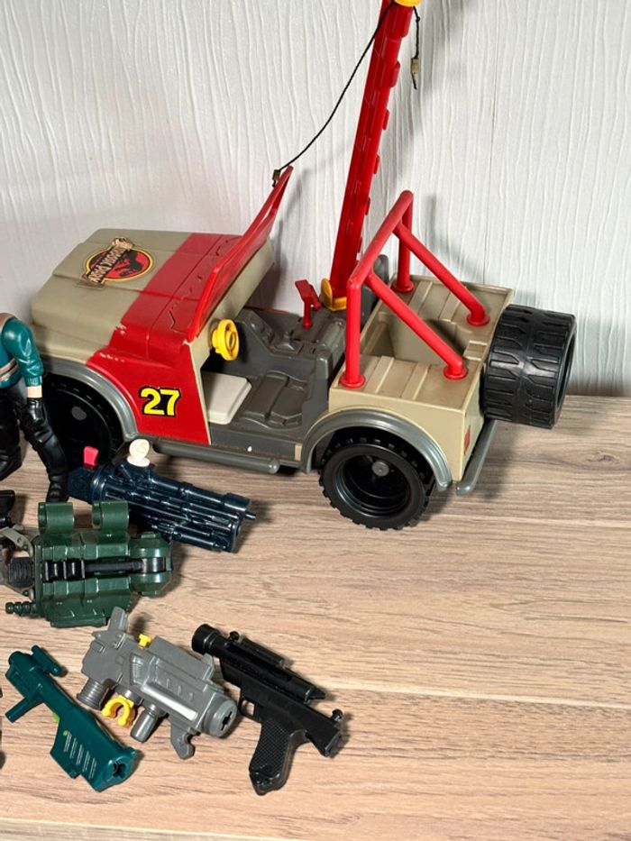 Énorme lot figurine jouet véhicule accessoires vintage JP Kenner jurassic park - photo numéro 5