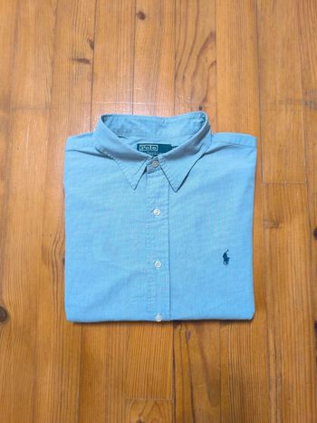 Chemise à carreaux - Ralph Lauren - Lowell Sport - Logo brodé marine - Bleu - Taille XL
