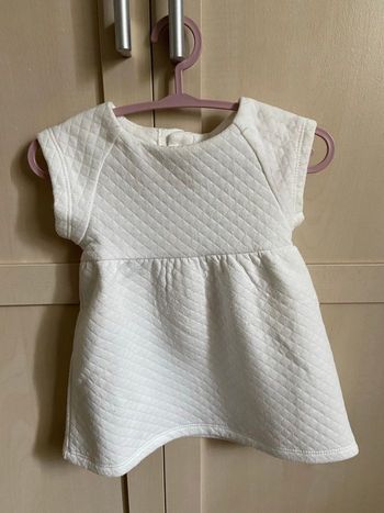 Robe blanche/ crème 6 mois Cadet Rousselle