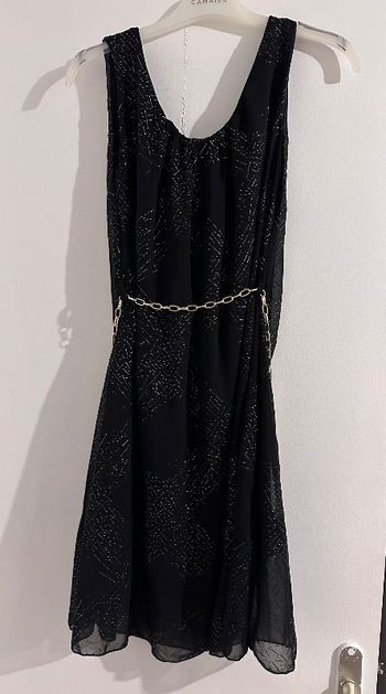 Tunique noire et dorée