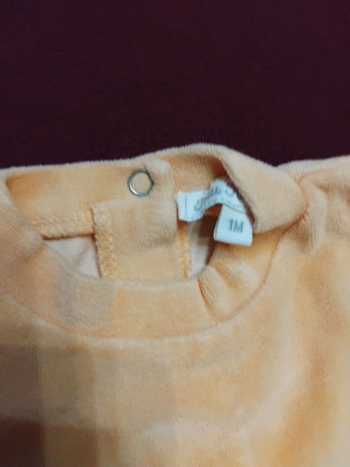 Pyjama velours taille 1 mois - photo numéro 3