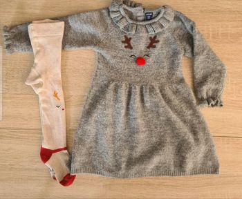 Robe renne et collant