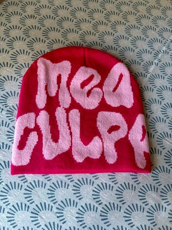 Bonnet Rose et Blanc streetwear