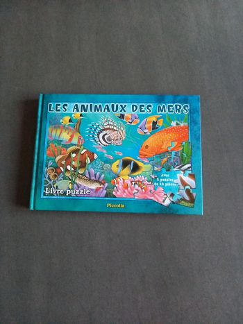 Livre puzzle Les animaux des mers