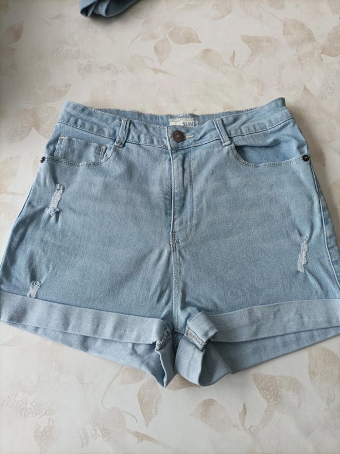 3 shorts jean femme taille 36 kiabi - photo numéro 8