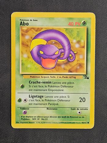 Carte Pokemon Abo Fossile 46/62