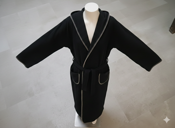 robe de chambre polaire noire avec ceinture Etam Taille unique