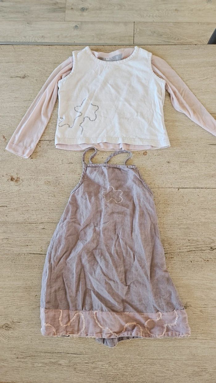 Adorable ensemble 3 pièces pour fille, Folieke, 4 ans, nickel - photo numéro 3