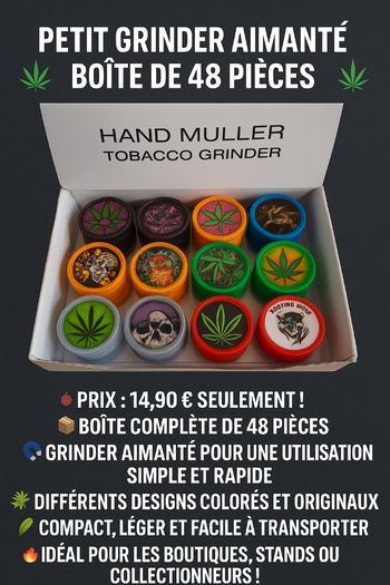 Grinder aimanté 48 pièces