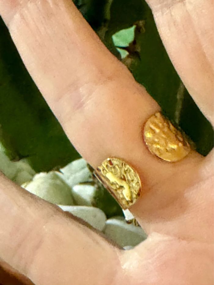 Bague mile Mila cœur nacré blanc étoile nacré rose croix acier inoxydable or - photo numéro 4