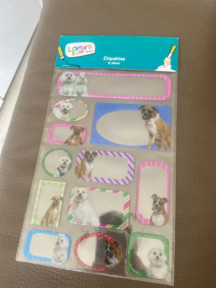 Étiquette prénom chien