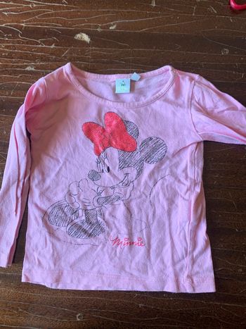 T-shirt manche longue minnie
