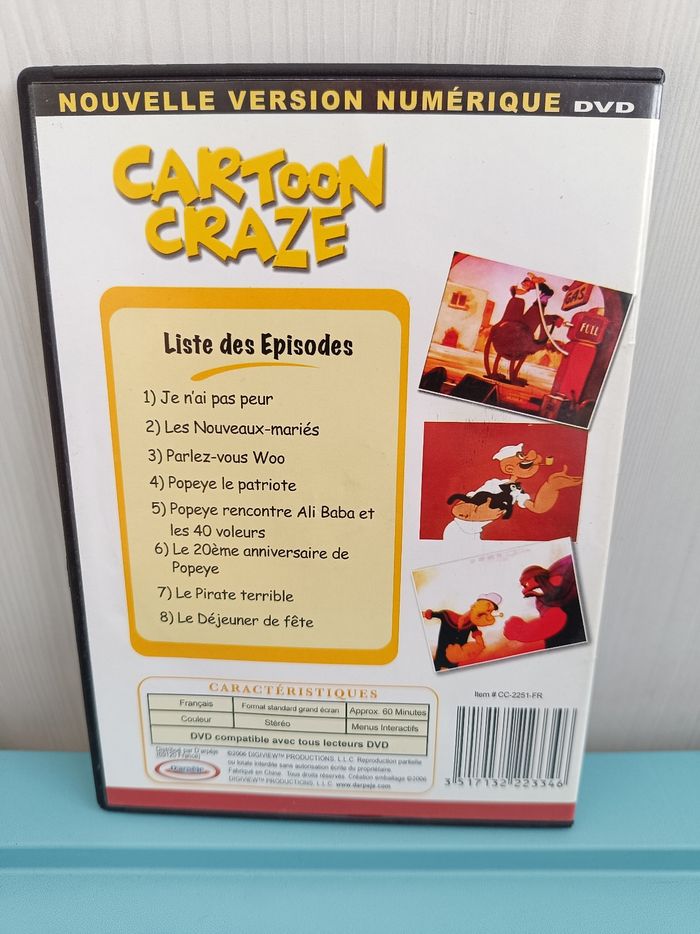Dvd Cartoon Popeye - photo numéro 2