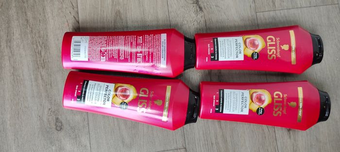 6 shampoing gliss rouge