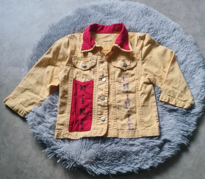 veste en jean jaune fille 2 ans - photo numéro 8