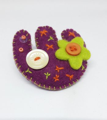 👸 Barette feutrine fait main handmade