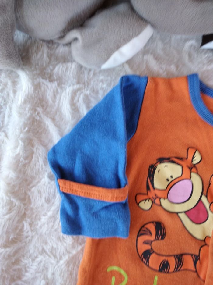 Pyjama grenouillère été léger Garçon 3/6 mois Tigrou Disney Baby 100% coton - photo numéro 3
