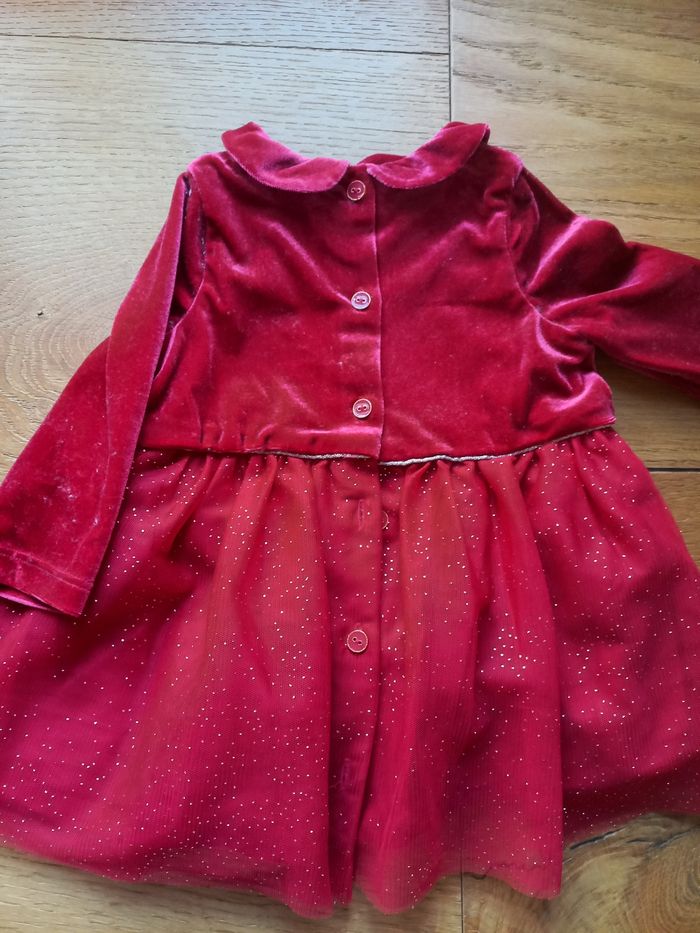 Robe velours rouge 6 mois Sergent Major - photo numéro 3