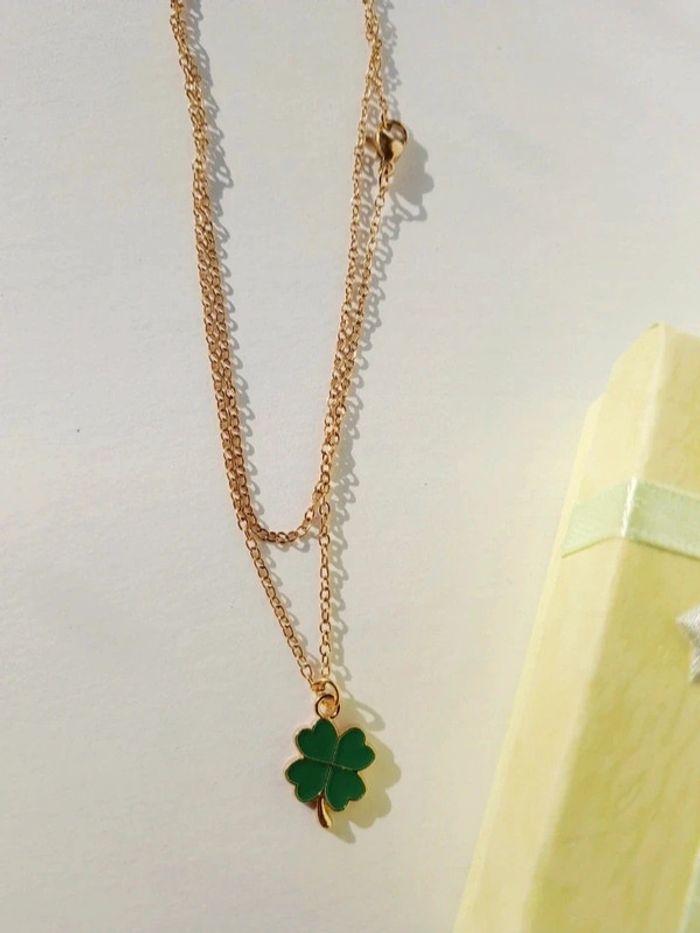 Collier "ma Chance"🍀à offrir - photo numéro 4