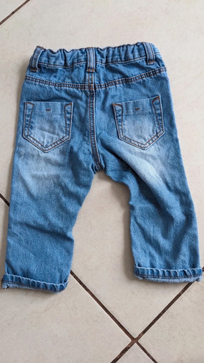Lot de 2 jeans garçon 9 mois - photo numéro 5