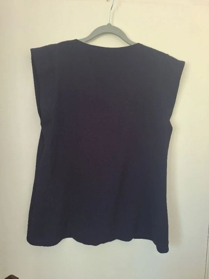 Blouse bleu marine taille 38 - photo numéro 4