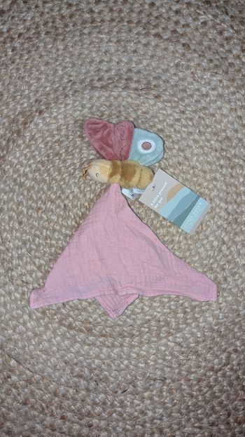 Doudou mouchoir lange papillon little dutch neuf