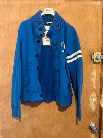 Veste bleu effet vieilli