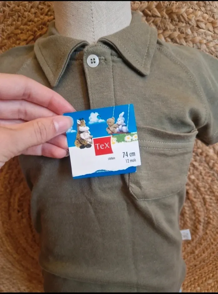 Neuf jolie ensemble polo et short simba en lin garçon 12 mois - photo numéro 7