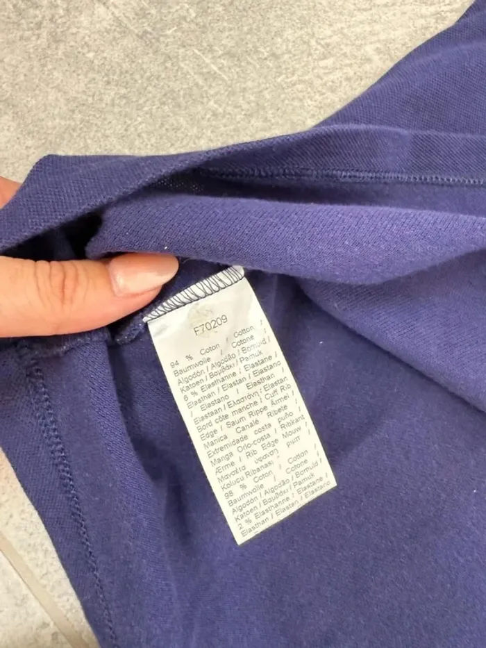 Polo Lacoste femme mauve foncé taille 46 soit XL super état - photo numéro 10