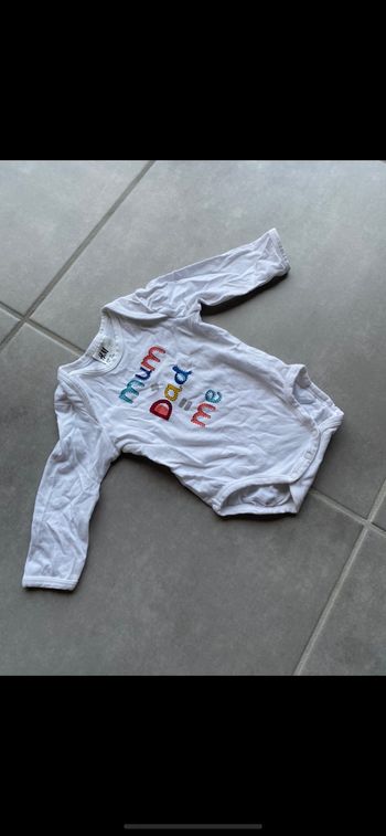 Body manches longues Mum + Dad mixte 1-3 mois