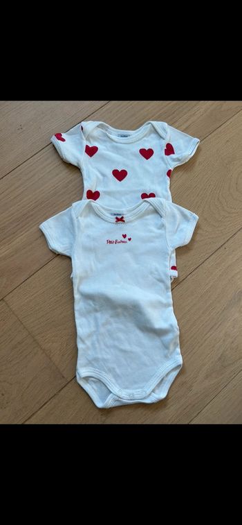 Lot de 2 bodys petit bateau