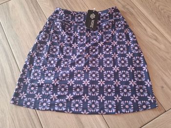 Jupe short sport tennis golf pour femme avec poches décontracté violet fleur